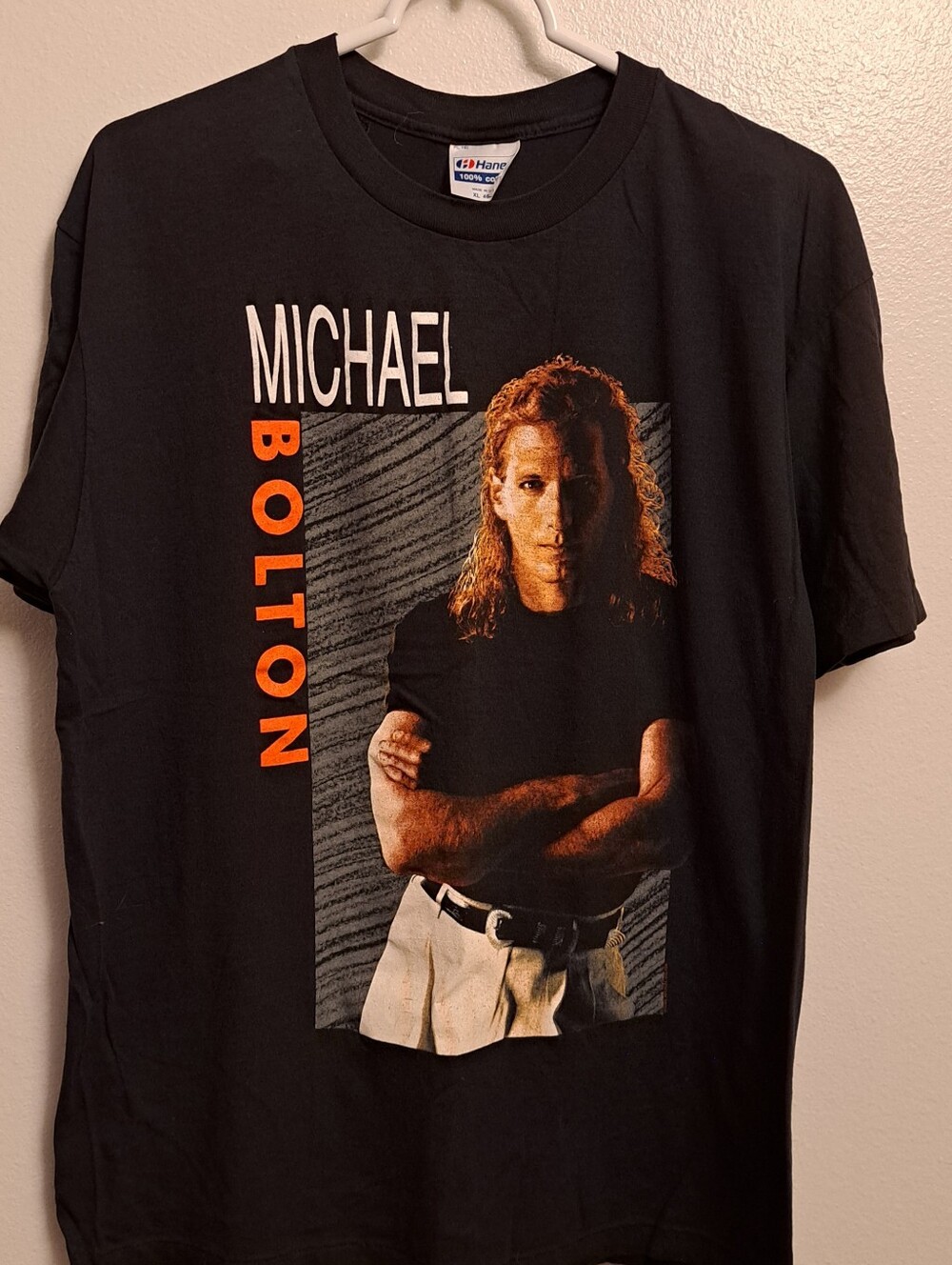 Vintage 1990 Michael Bolton "Soul Provider" Graphic Concert Short Sleeve T-Shirt